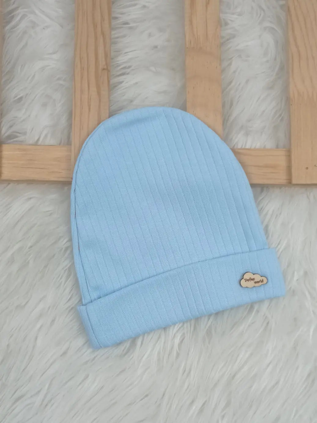 0418 Düz Renk Penye Bebek Şapka