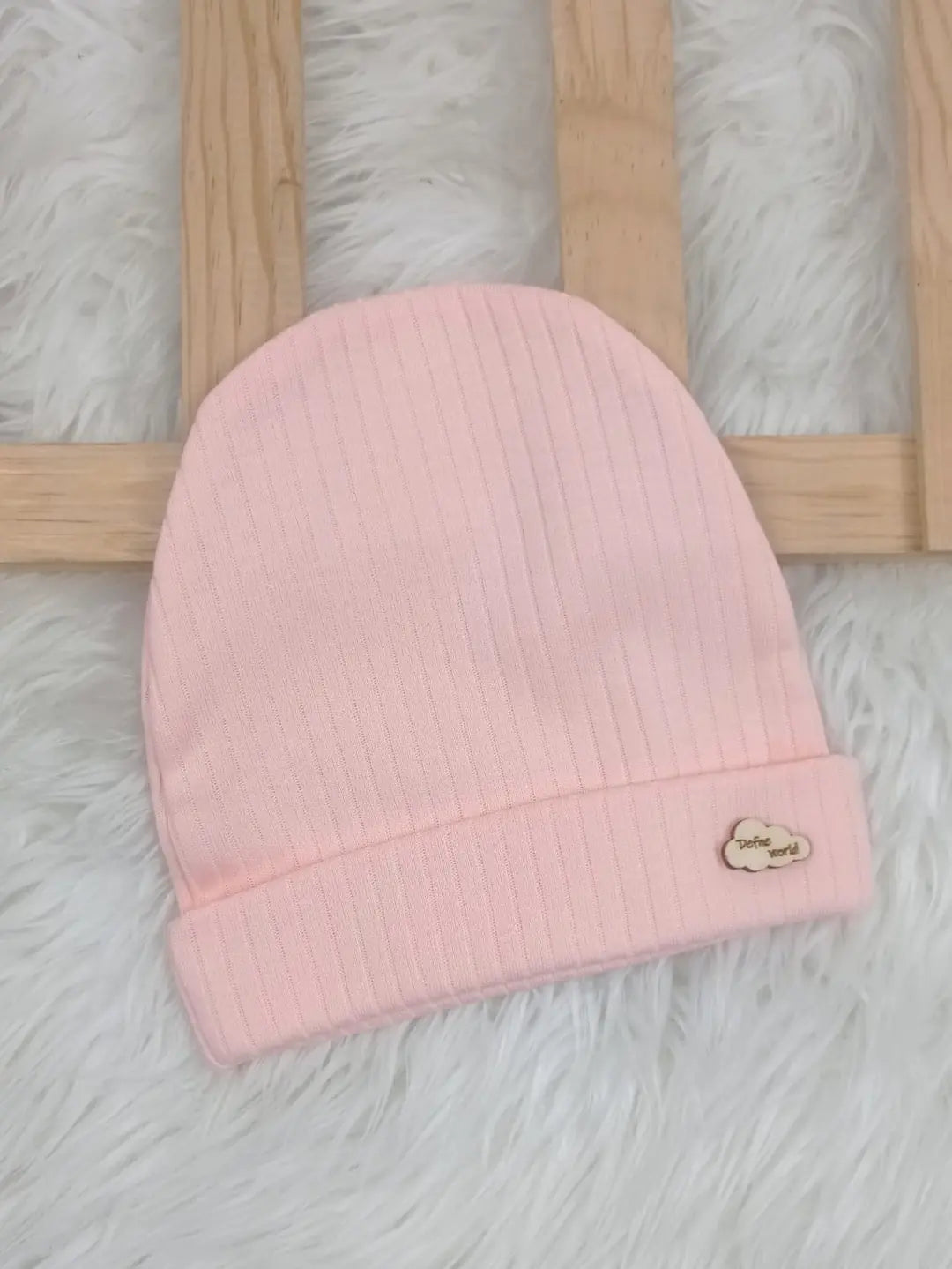 0418 Düz Renk Penye Bebek Şapka