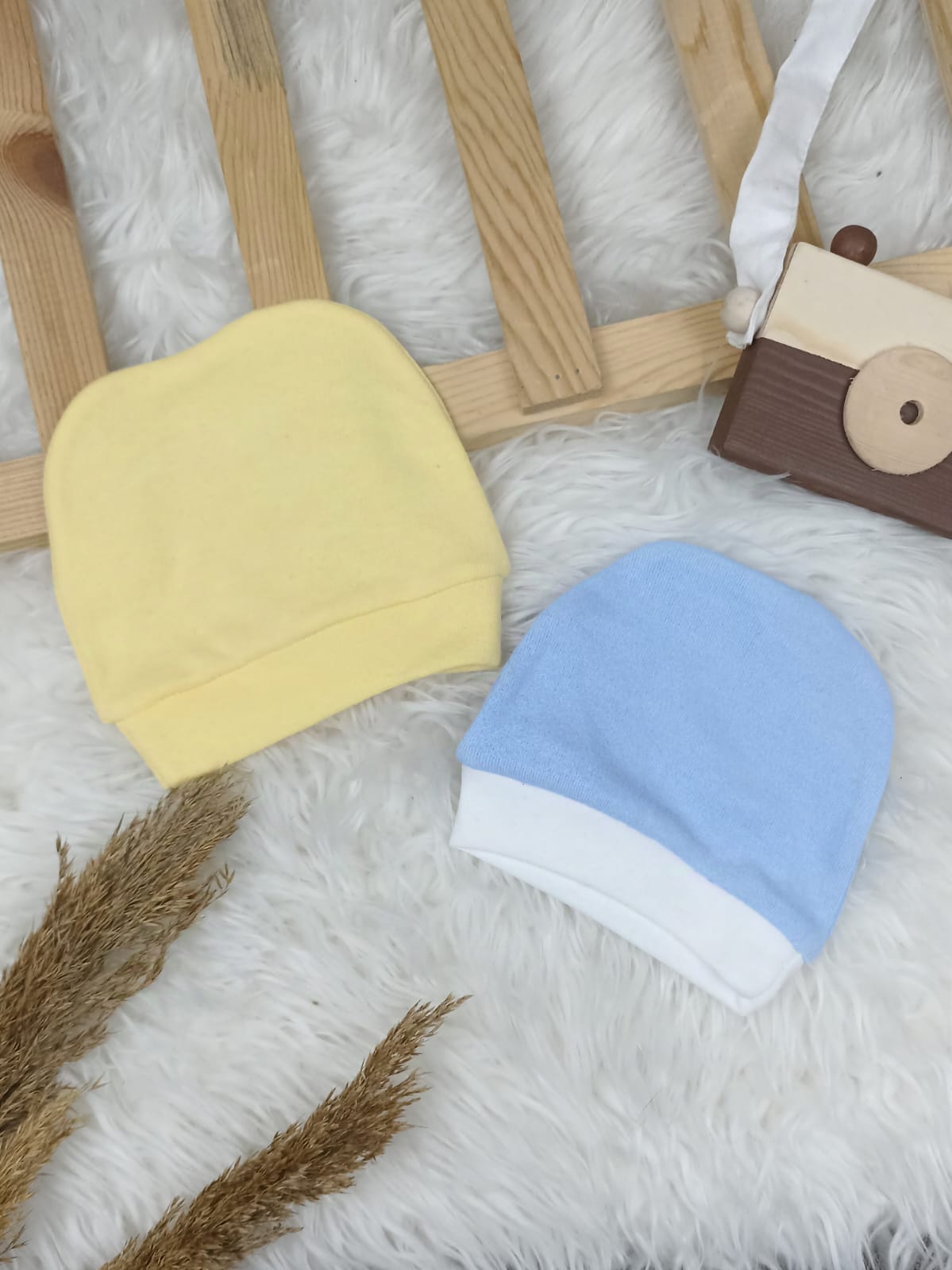 0413 DÜZ RENK PENYE ŞAPKA SETİ