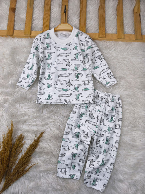 1009 DİNO DESEN PİJAMA TAKIMI