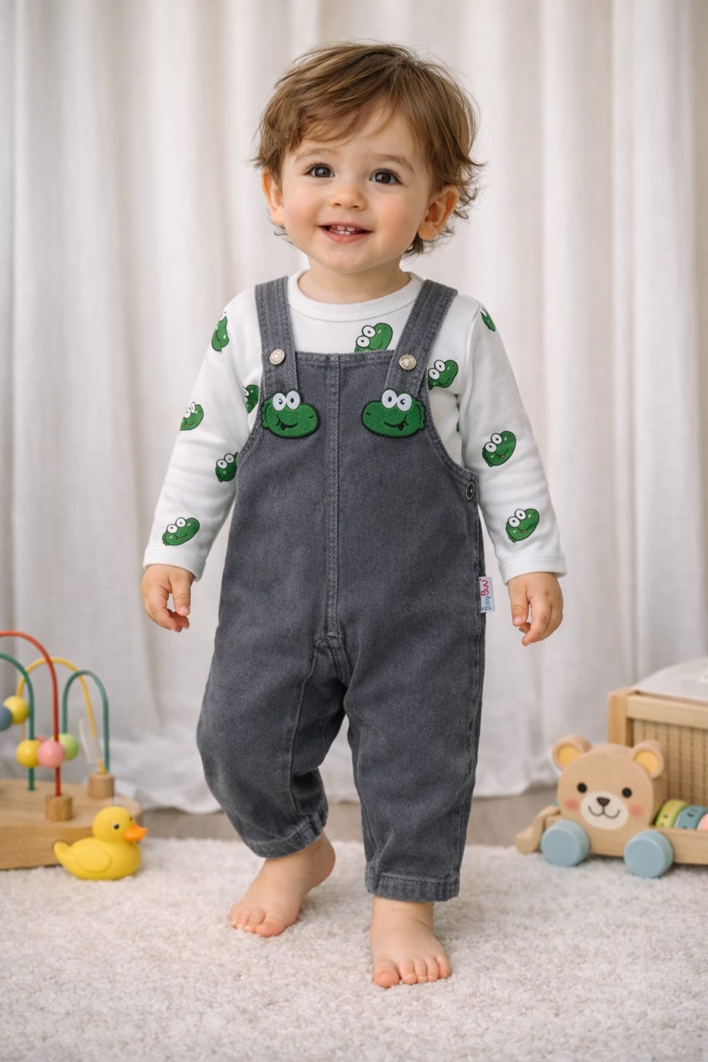 8116 Sevimli Timsah Kot Salopet Tulum