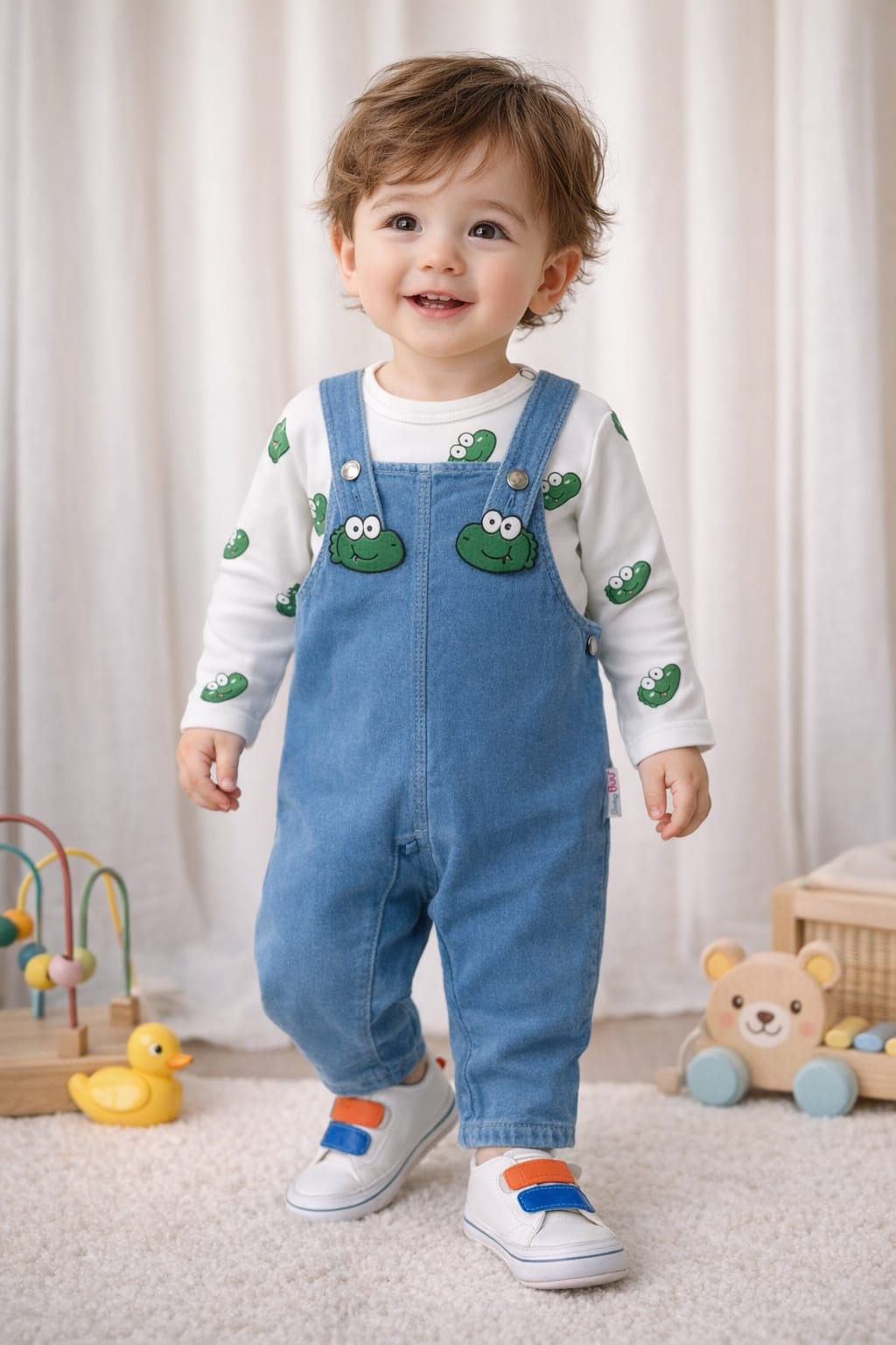 8116 Sevimli Timsah Kot Salopet Tulum