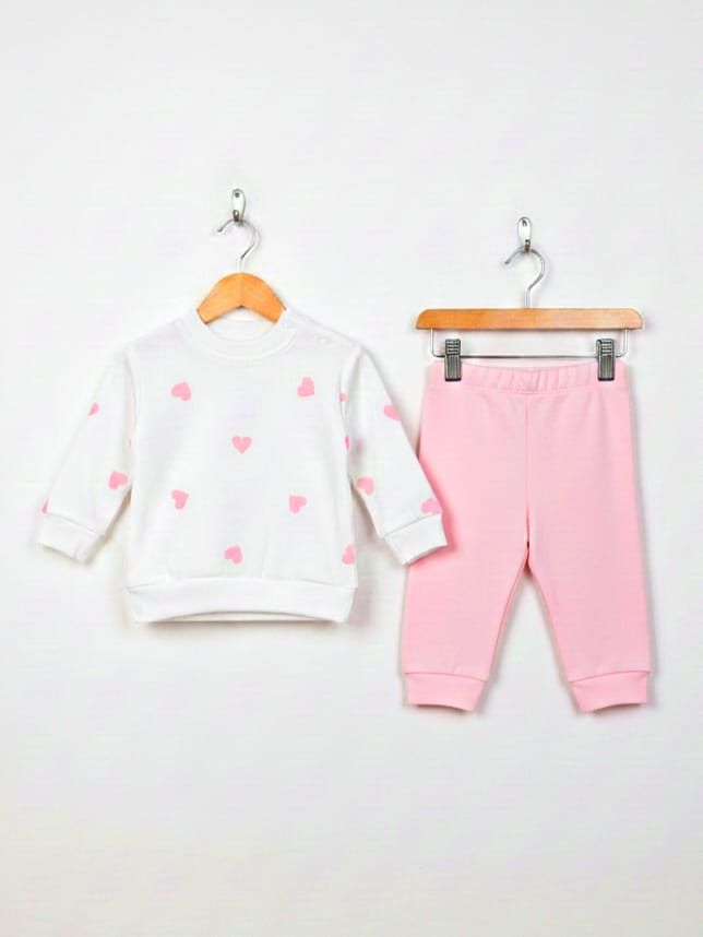 1990 Kalp Desenli Mevsimlik Takım