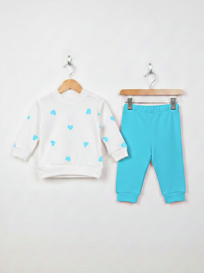 1990 Kalp Desenli Mevsimlik Takım