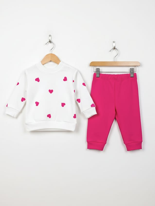 1990 Kalp Desenli Mevsimlik Takım