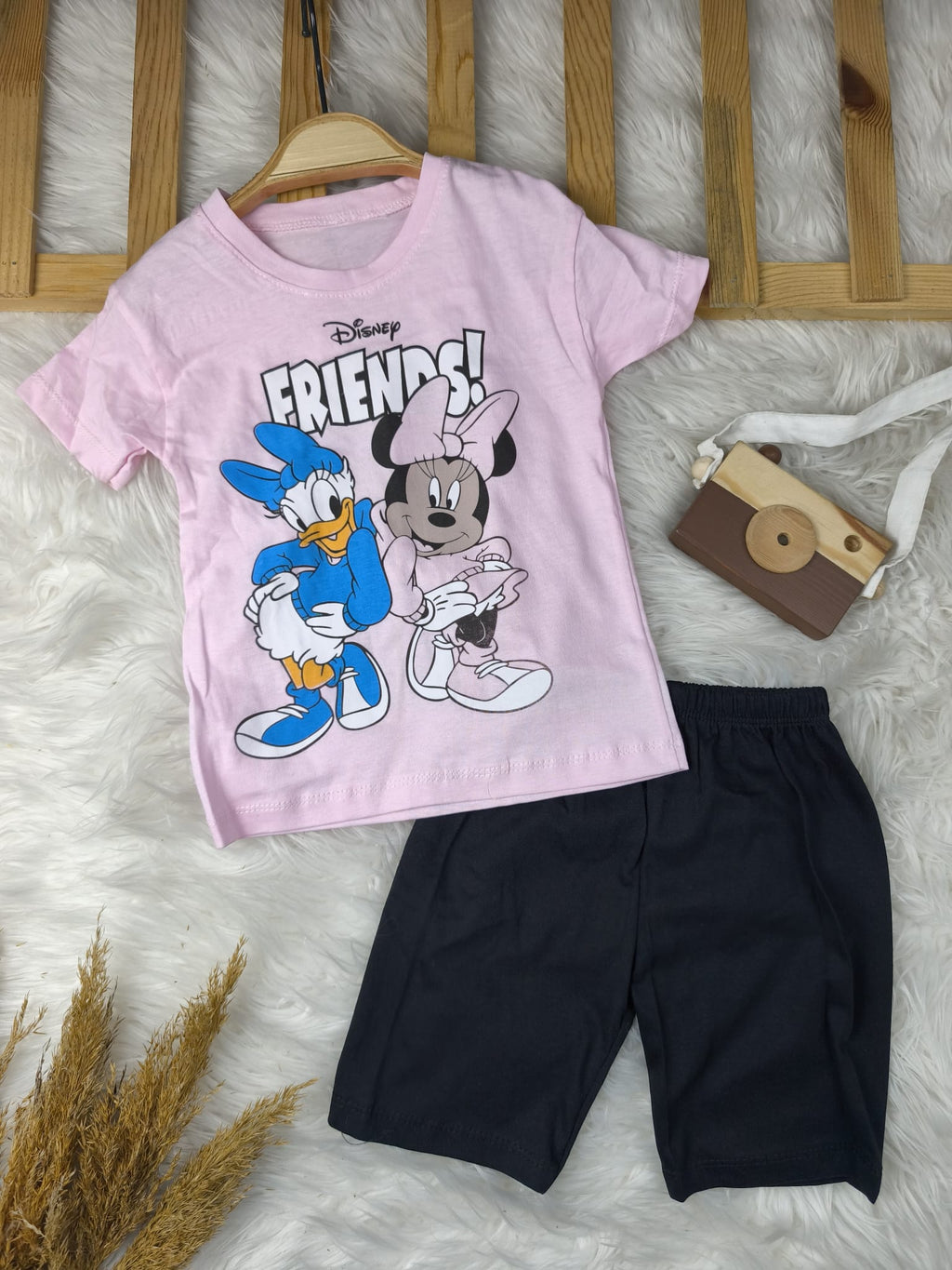 3334 Friends Minnie Baskılı Şort Takım