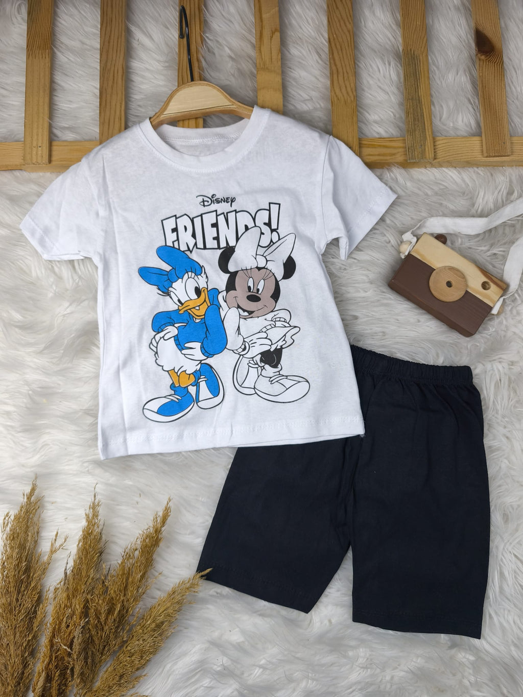 3334 Friends Minnie Baskılı Şort Takım