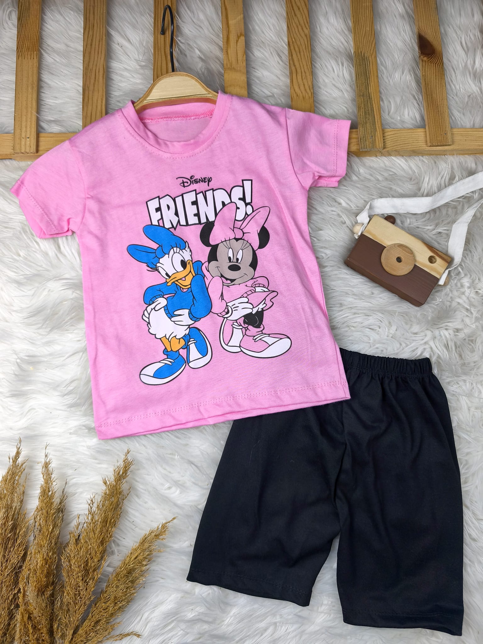 3334 Friends Minnie Baskılı Şort Takım