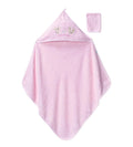 457182 You Yazı Nakışlı Keseli Banyo Havlu - Pembe