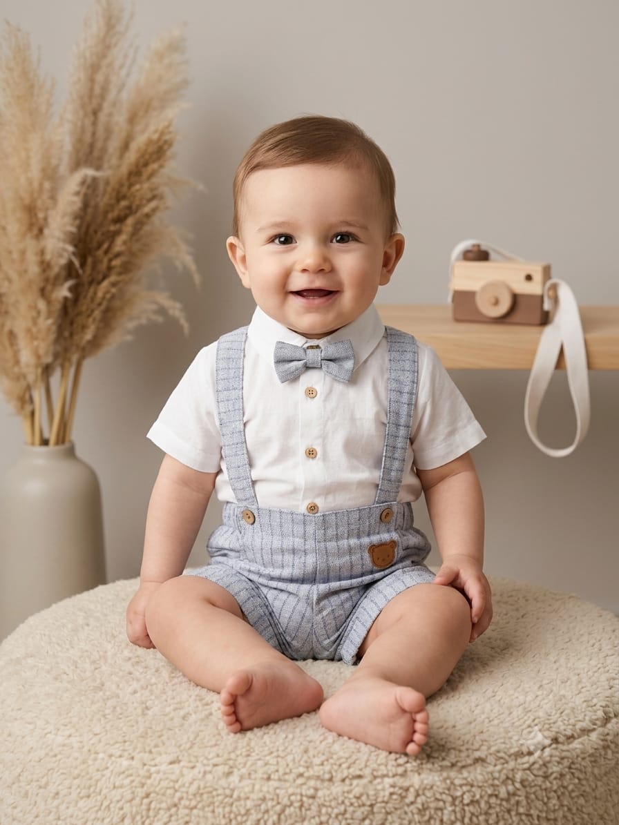 8109 Bear Papyonlu Bebek Slopet Takım