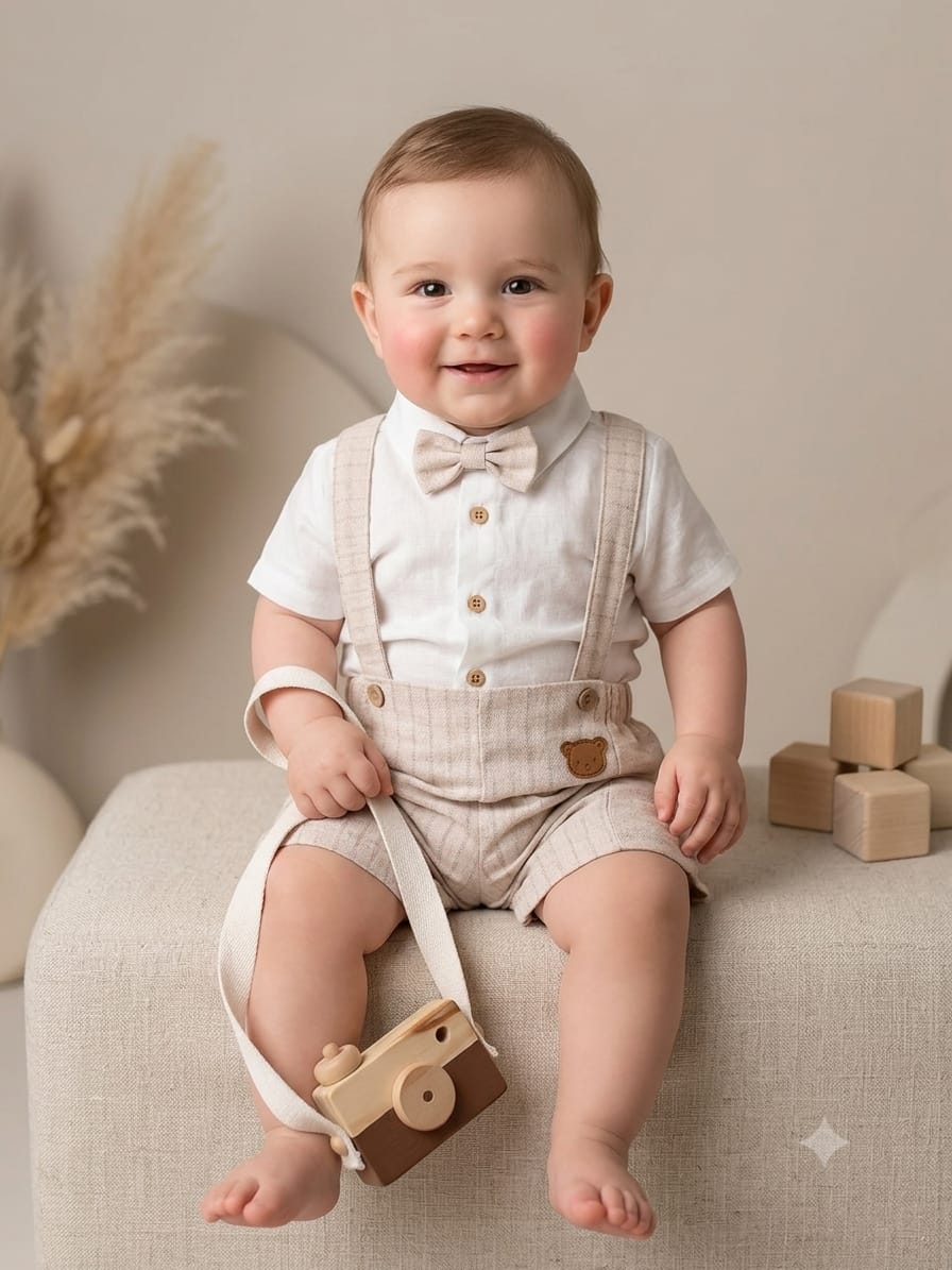 8109 Bear Papyonlu Bebek Slopet Takım