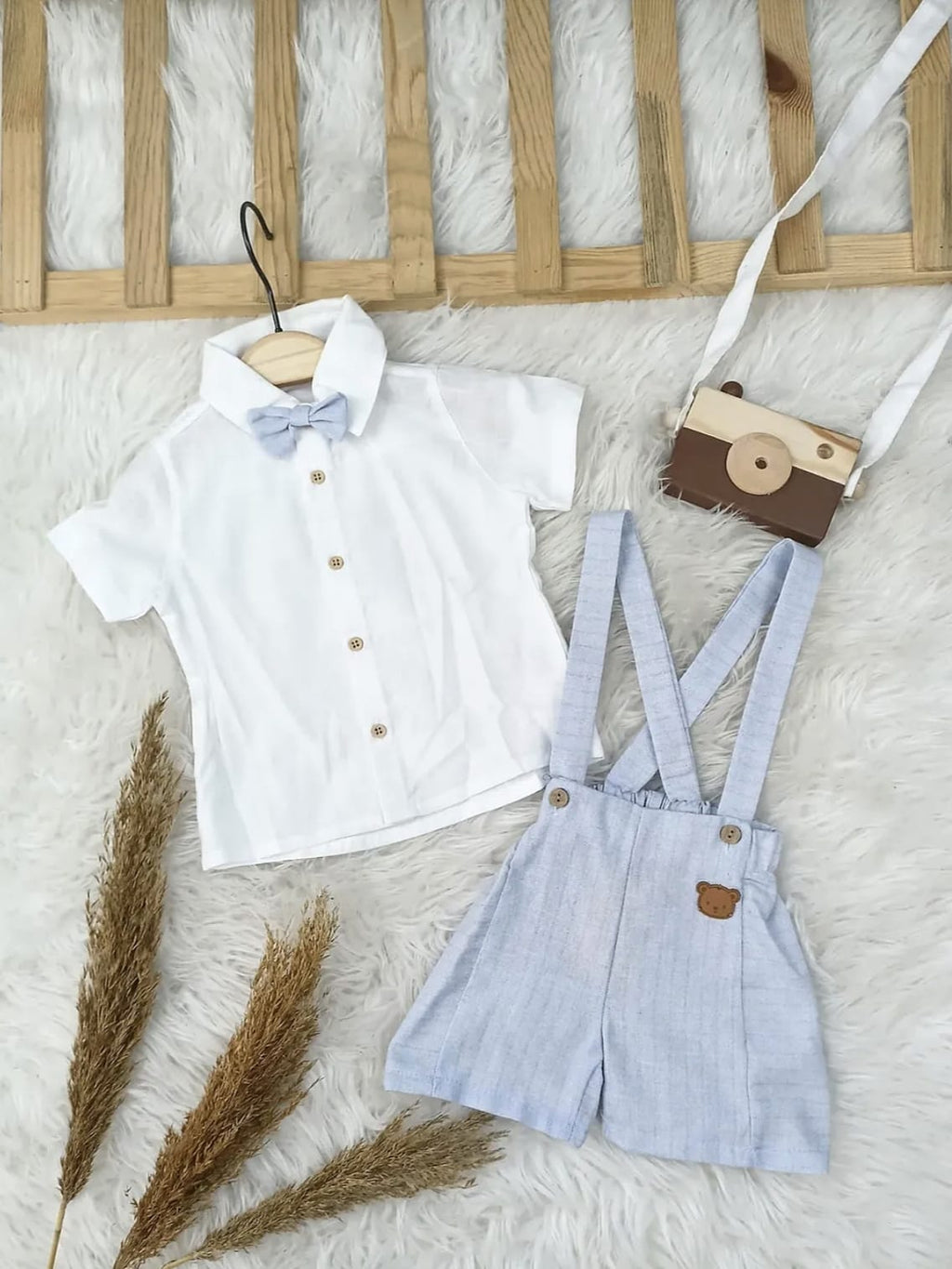 8109 Bear Papyonlu Bebek Slopet Takım