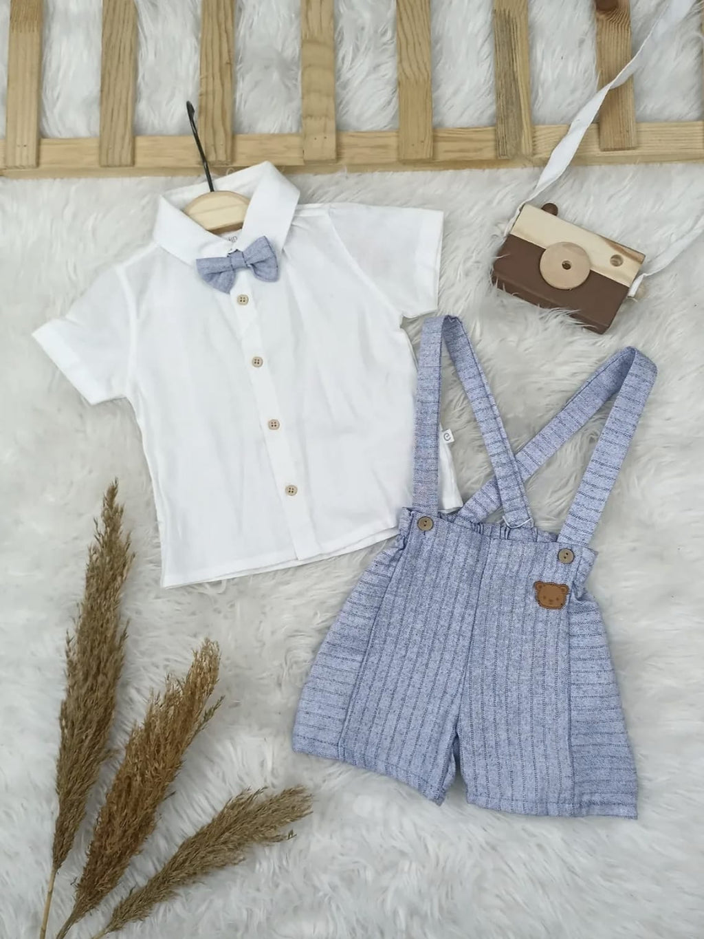 8109 Bear Papyonlu Bebek Slopet Takım