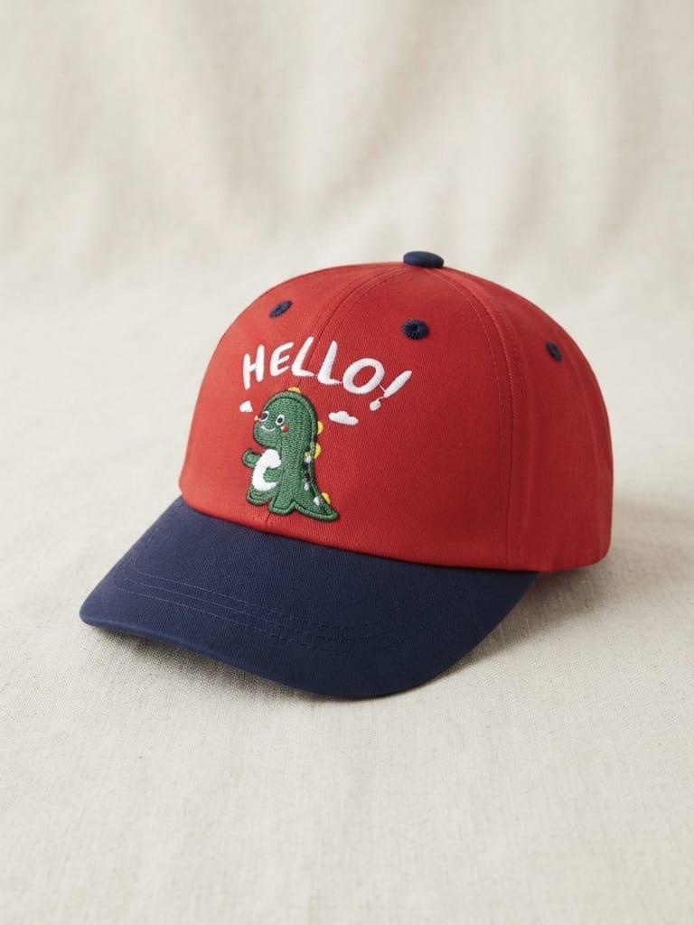 458406  Hello Dino Figürlü Bebe Şapka