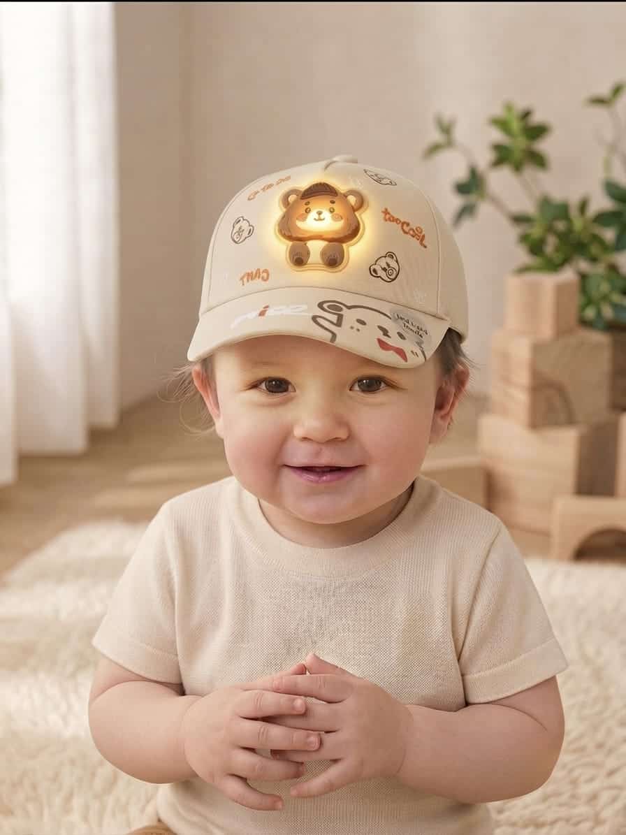 458426 Ayıcık Figür Işıklı Bebe Şapka
