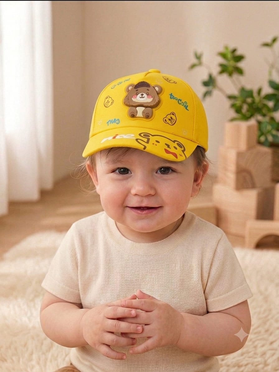 458426 Ayıcık Figür Işıklı Bebe Şapka