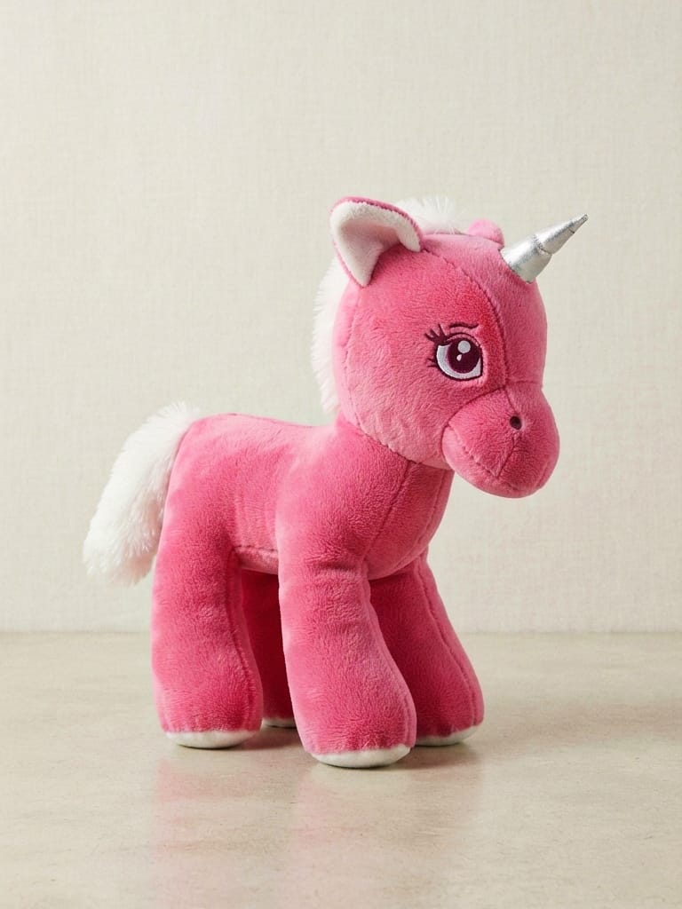 450013 50 cm Peluş Unicorn At Oyuncak - Pembe