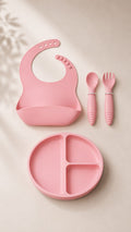 355020 Premium Slikon Beslenme Seti - Pembe