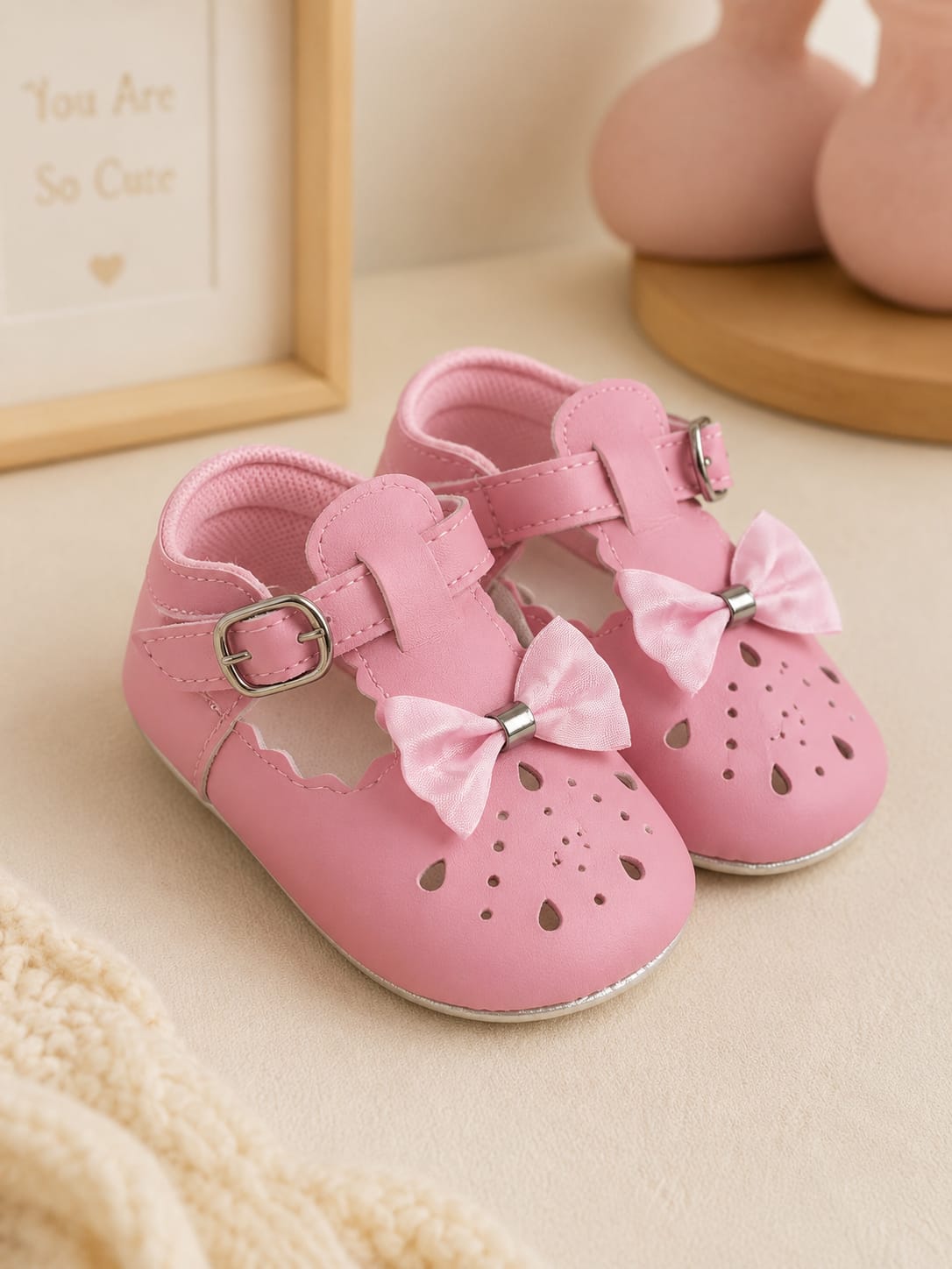 7043 Fiyonk Detaylı Patik Ayakkabı - Pembe