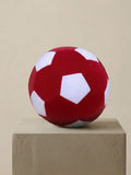 450017 Peluş Futbol Topu   Kırmızı - Beyaz