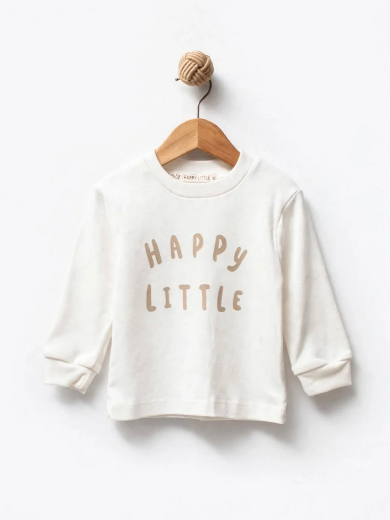 8189 Happy Little Kapşonlu Montlu 3'lü Takım