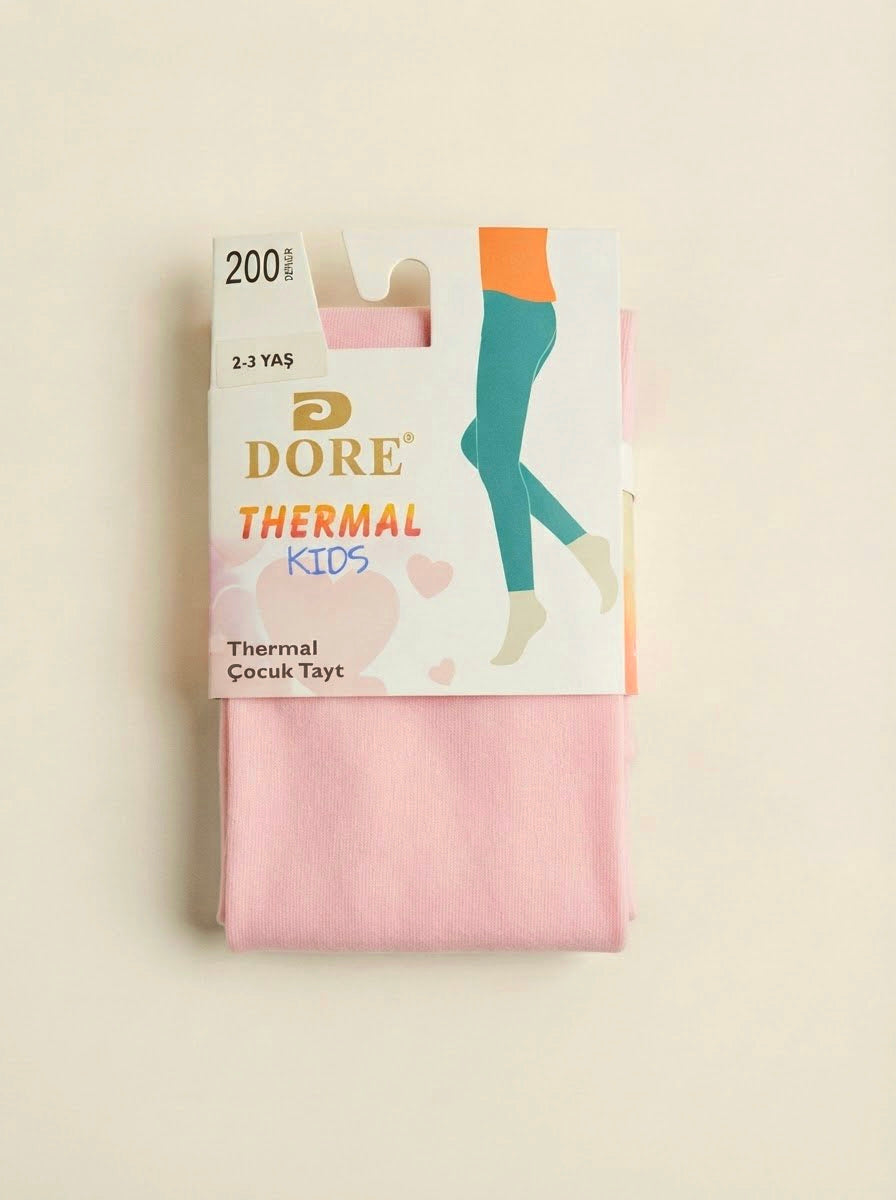 1062 Dore Kışlık Termal  Tayt - Pembe
