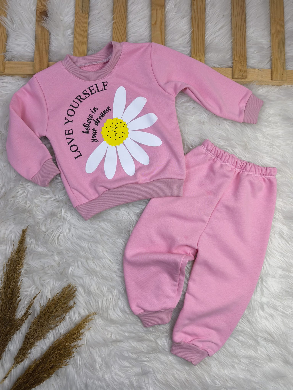 1902 PAPATYA BASKILI 2 İP PENYE MEVSİMLİK TAKIM  - Turkuaz / 1-2 yaş