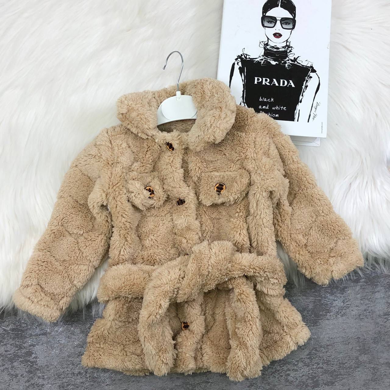 KIZ KÜRK MONT  - Pembe / 5-6