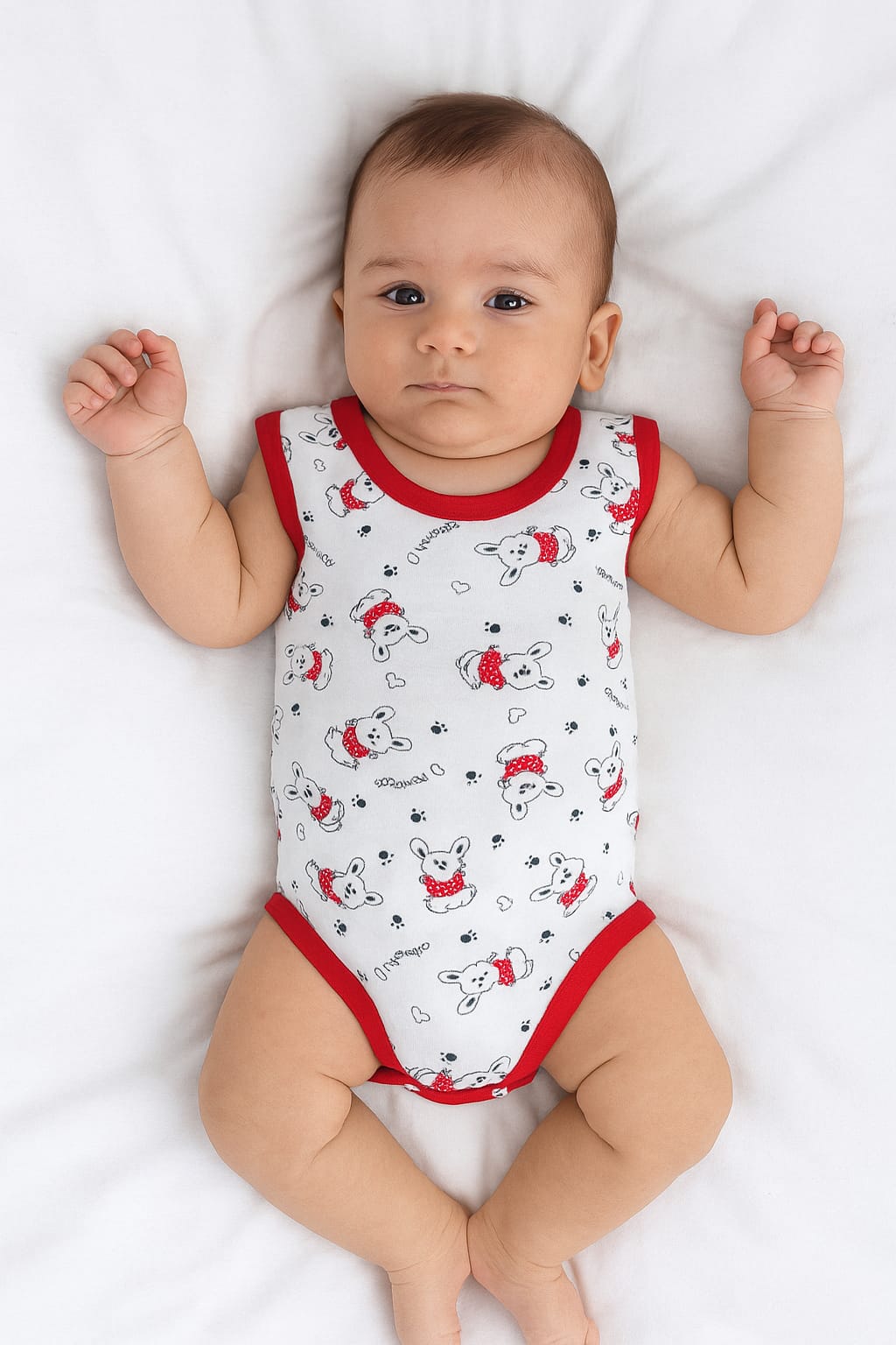 2565 TAVŞAN DESEN PENYE ÇITÇITLI BADY - Somon / 2 Yaş