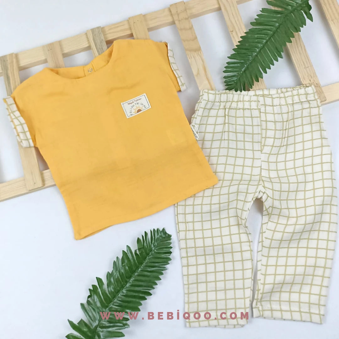 TKM-1793 Müslin Kareli Takım  - 6-9