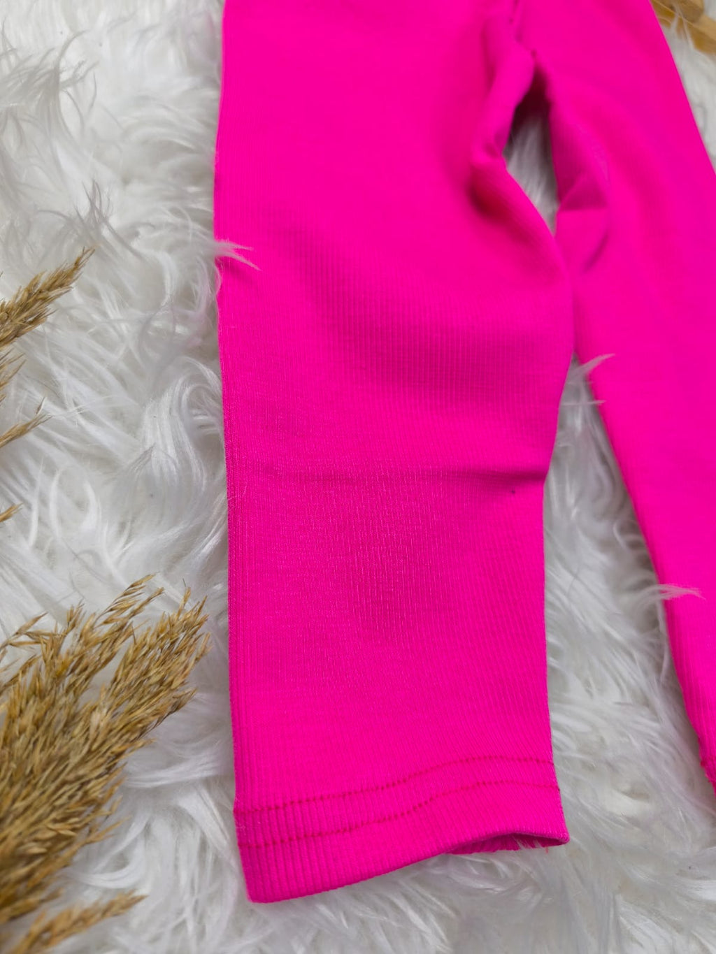 1067 RİBANA FİTİLLİ  PENYE TAYT  - Mavi / 2 Yaş