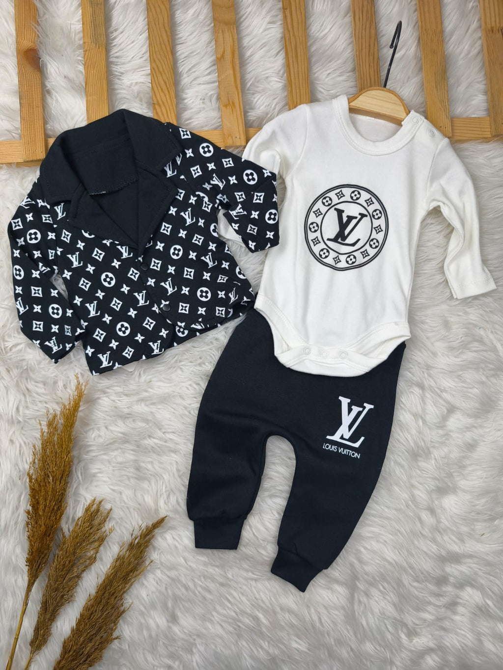 1935 LV CEKETLİ 3'LÜ TAKIM  - 3-6 Ay