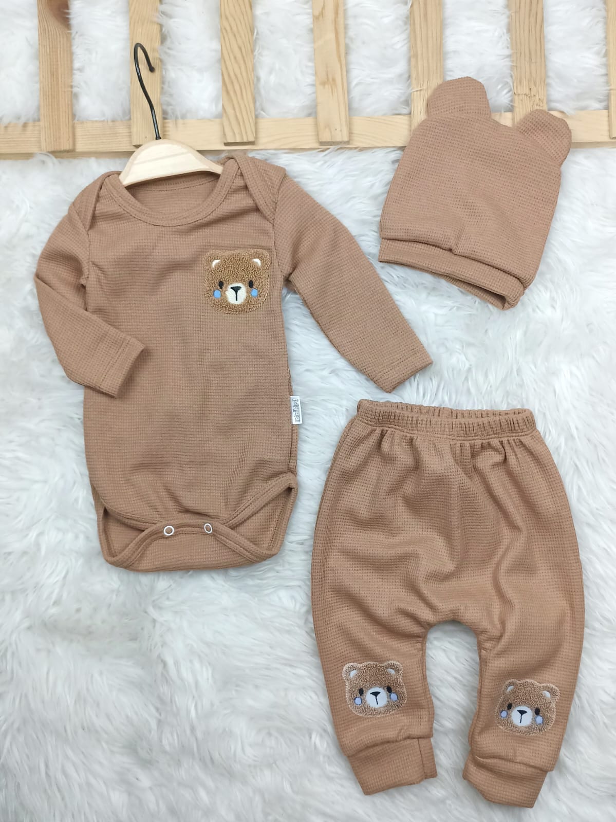 1836 AYICIK PUNCH NAKIŞLI BADY'Lİ TAKIM  - Yeşil / 3-6 Ay