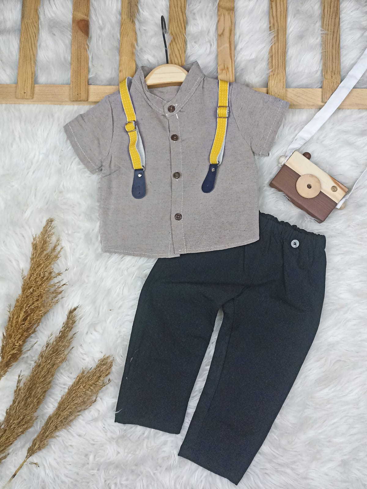 1253 ERKEK ASKILI PANTOLONLU TAKIM  - 2 Yaş