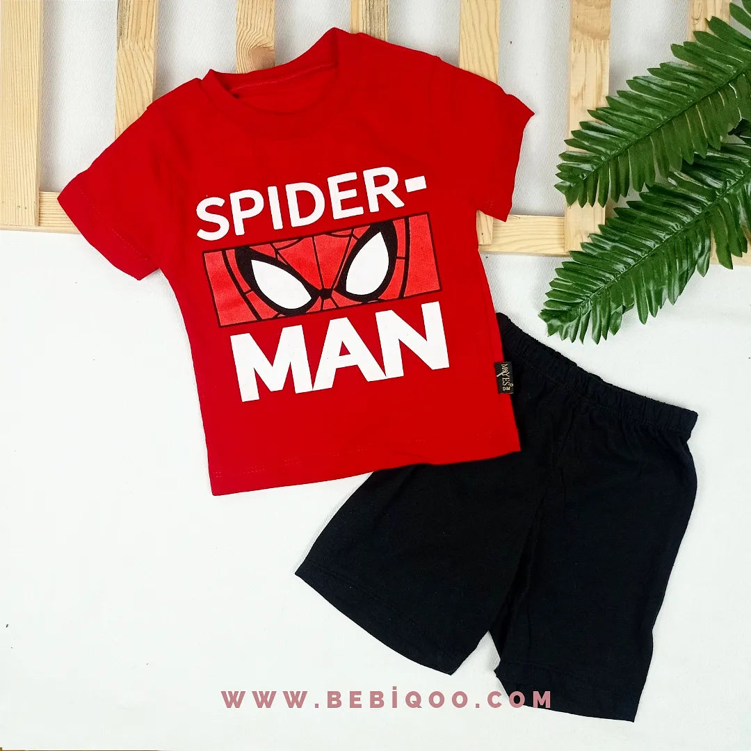 TKM-1966 Spider Man Şortlu Takım - Kırmızı / 9