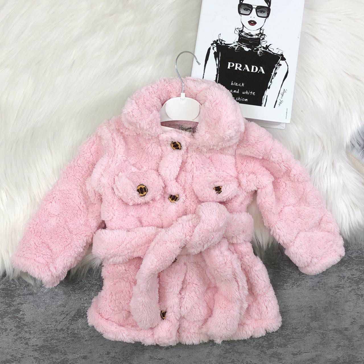 KIZ KÜRK MONT  - Pembe / 1-2