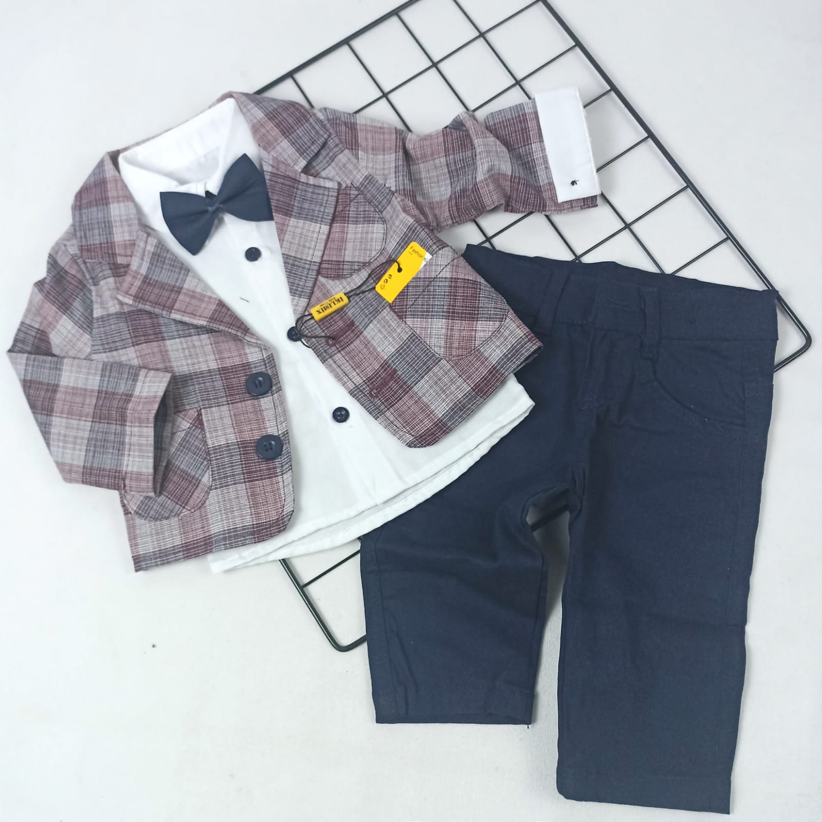 TKM-1841 Ceketli Papyonlu Bayramlık Takım  - Bordo / 6