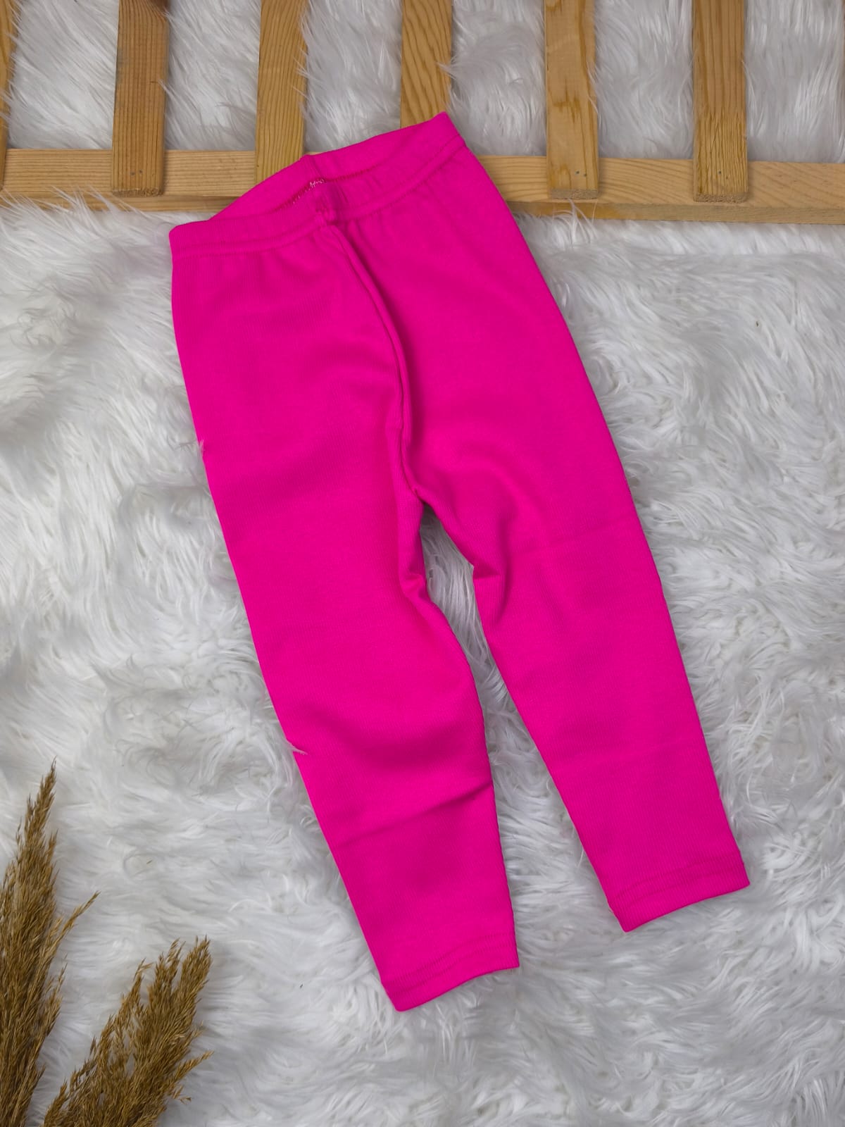 1067 RİBANA FİTİLLİ  PENYE TAYT  - Mavi / 1 Yaş