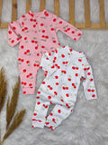 8106 KİRAZ MODEL 'Lİ PENYE TULUM SETİ  - Pembe / 3-6 Ay