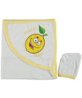 389041 LİMON NAKIŞLI BEBE BANYO HAVLU  - Default Title