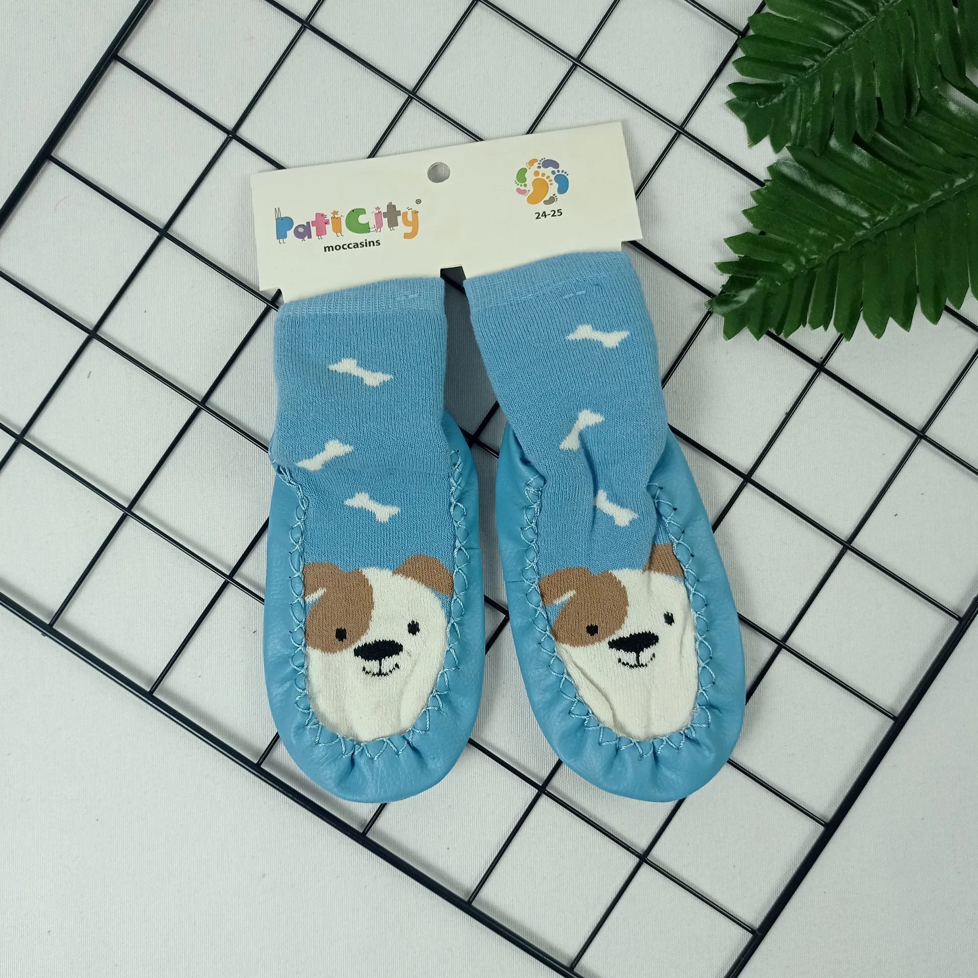 Paticity  Erkek Bebek Köpek Çarık Çorap  - 24-25