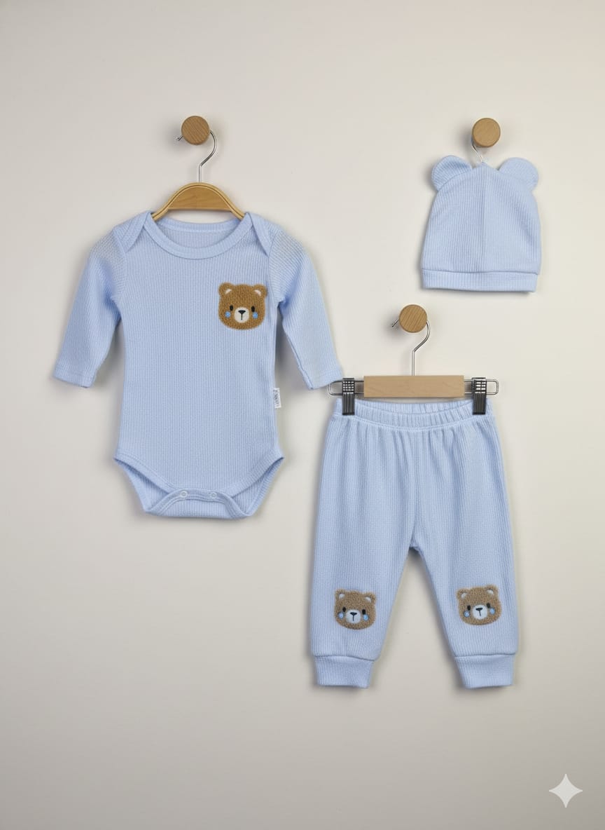 1836 AYICIK PUNCH NAKIŞLI BADY'Lİ TAKIM  - Yeşil / 6-9 Ay