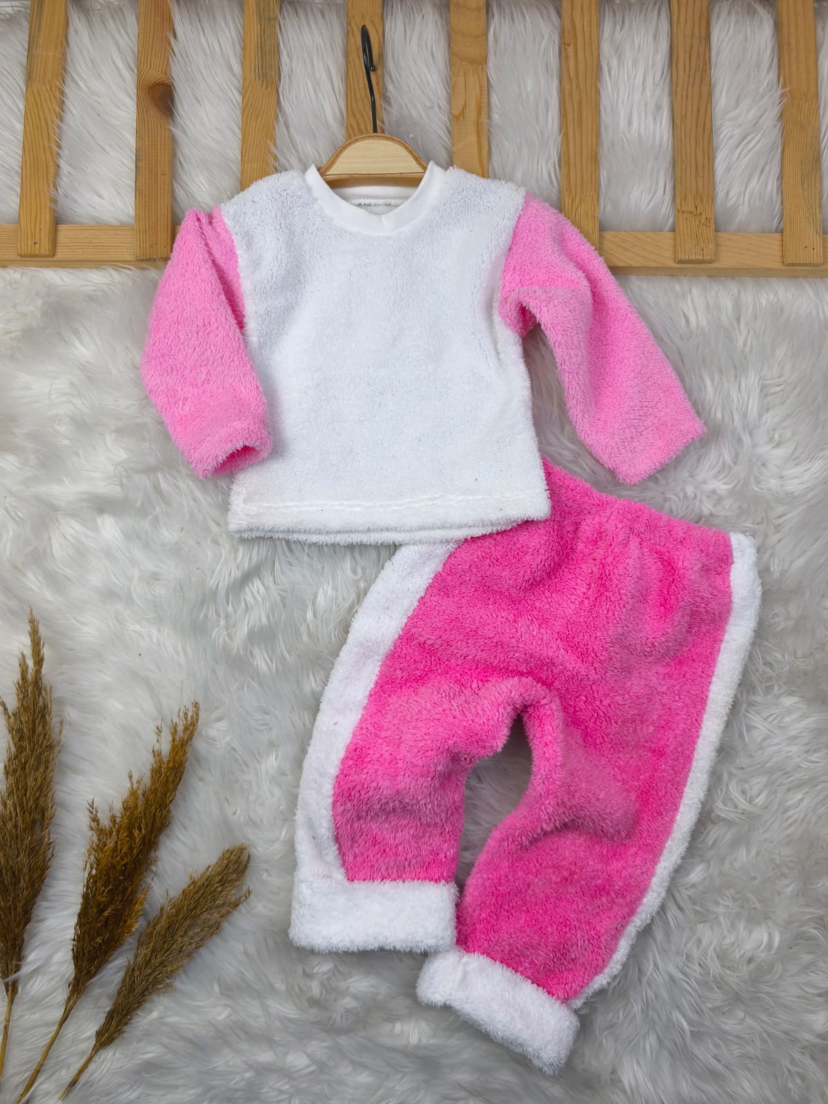 1919 YANDAN ÇİZGİLİ WELSOFT TAKIM  - Mor / 9-12 Ay