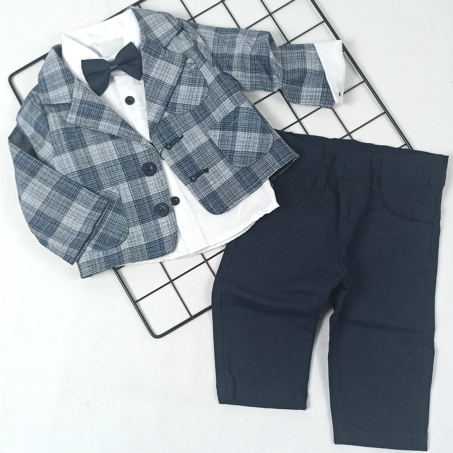 TKM-1841 Ceketli Papyonlu Bayramlık Takım  - Bordo / 12