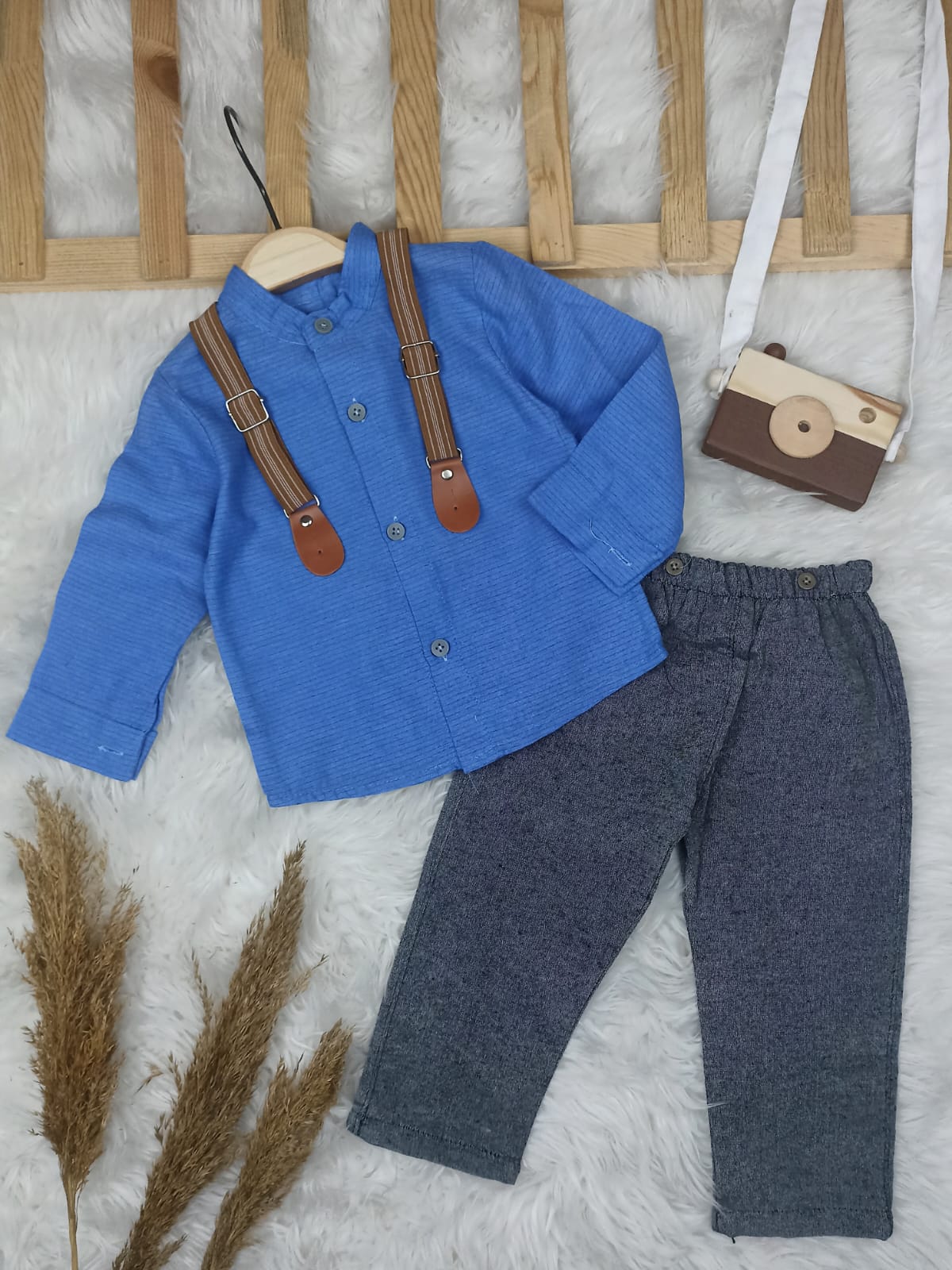 1254 BEBİGO ASKILI PANTOLONLU TAKIM  - 2 Yaş