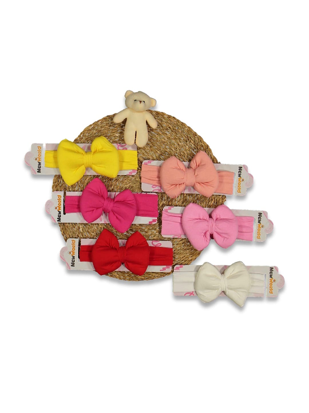 DÜZ RENK FİYONKLU SAÇ BANDI  - Sarı