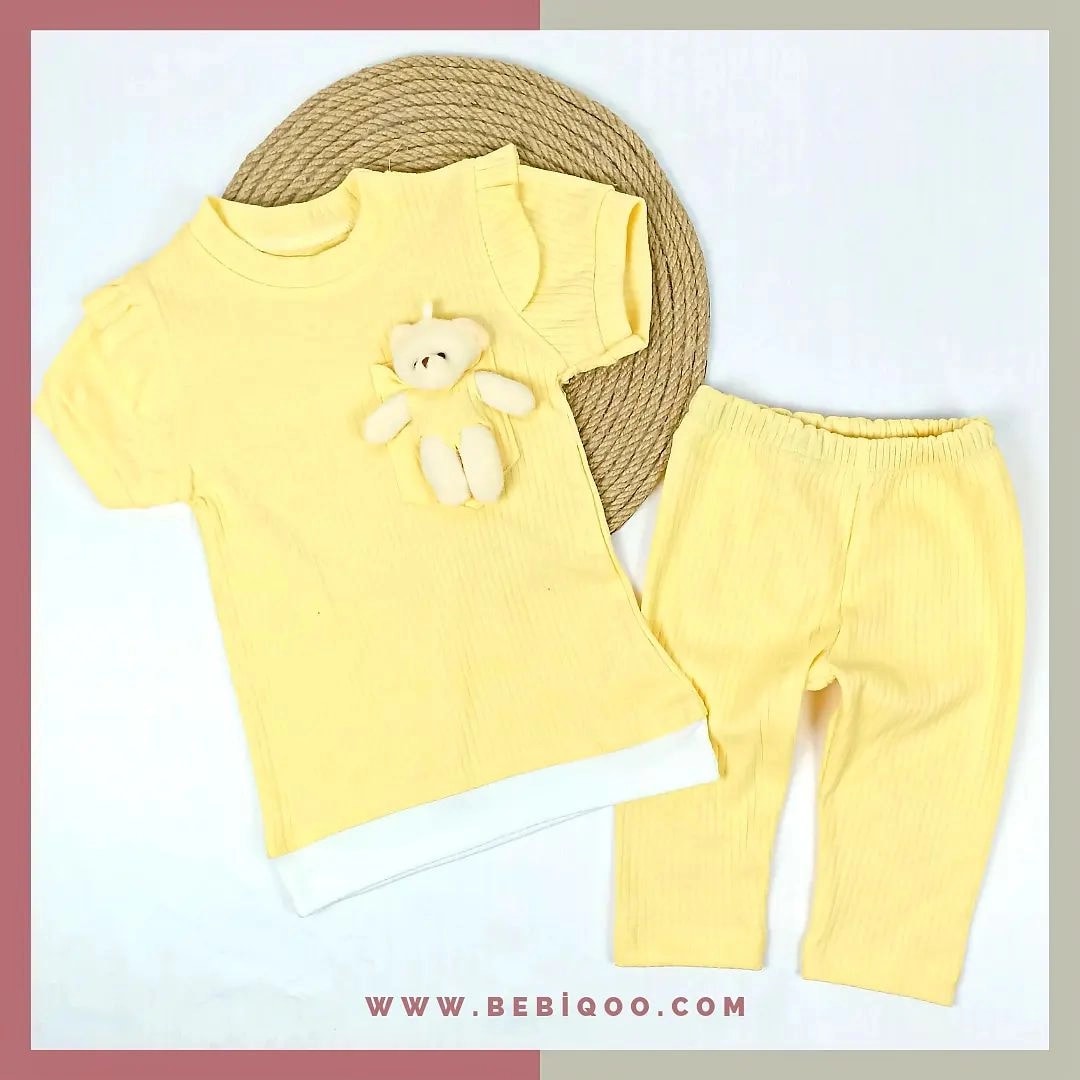 AYICIK OYUNCAKLI TAYTLI TAKIM - Sarı / 18-24