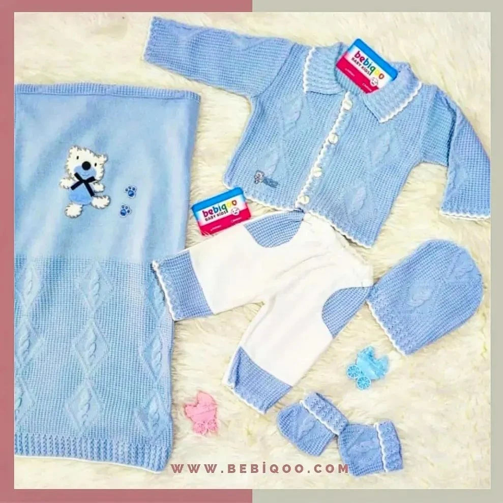 Yenidoğan Battaniyeli Triko Set - Default Title