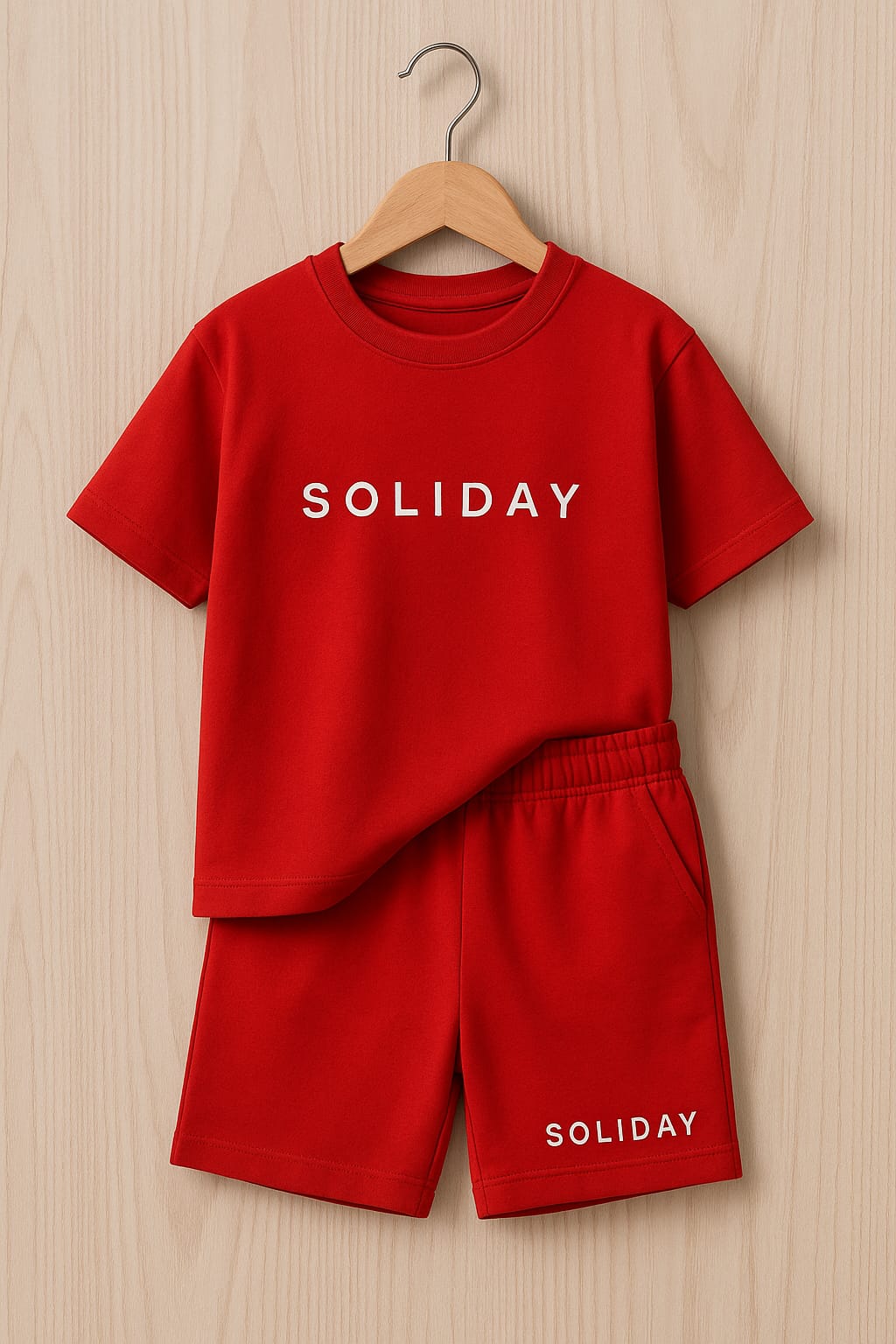9101 SOLIDAY UNISEX ŞORTLU PENYE TAKIM - 7-8 Yaş