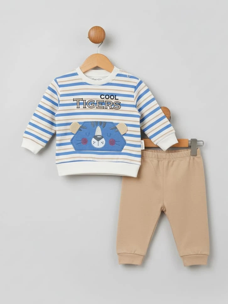 1969 TİGER ÖNDEN NAKIŞLI PENYE TAKIM - Sarı / 9-12 Ay